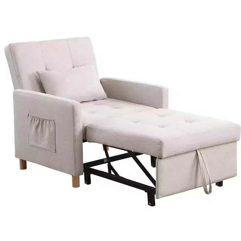 Poltrona Letto Trasformabile Moderna Okak con Letto Estraibile, Poltrona Imbottita per Soggiorno, Camera da Letto, Ufficio