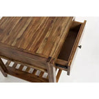 Jofran, tavolino quadrato in legno massiccio, collezione Beacon Street Modern Essential