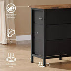 TV Stand for 65, 70, 75 Inch TV, 10 Drawer Long Dresser with Power Outlets , 63 Inch Entertainment Center TV Stand Dresser Storage Drawers