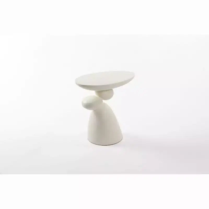 Lucky Stone Fiberglass End Table Minimalist Corner Coffee Decor Living Room Bedroom Guestroom