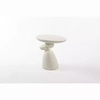 Lucky Stone Fiberglass End Table Minimalist Corner Coffee Decor Living Room Bedroom Guestroom
