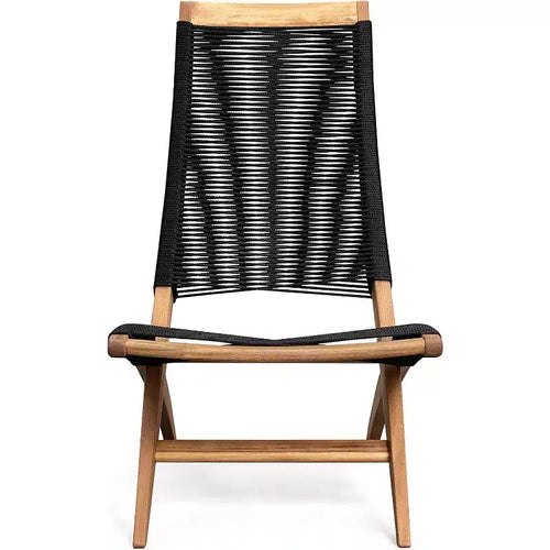 63364 Lisa Modern Lounge Chair  Natural Wood Finish, Mid-Century Modern Wooden Chair for Living Room, Patio, Lawn, Poolside, Indoor & Outdoor