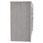 Galano Sideboard with Decorative Cut-Out Doors in Black 58.4 W  15.7 D  30 H