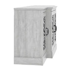 Credenza Galano con ante intagliate tradizionali in grigio 60.4 L 18.2 P 29.3 A