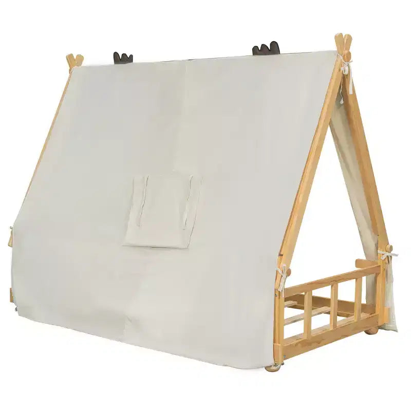 Polibi Kids Tent House Bed with Lights and Skylight