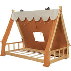 Polibi Kids Tent House Bed with Lights and Skylight