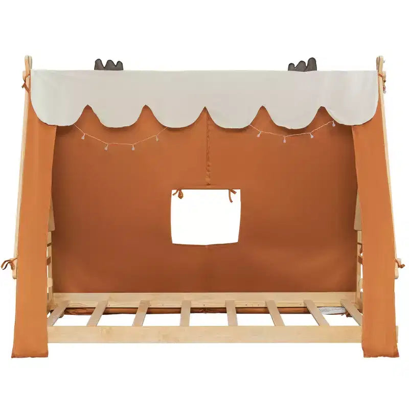 Polibi Kids Tent House Bed with Lights and Skylight