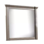 Royal Hampton Dresser Mirror, Beveled Glass, Dark Walnut Brown Wood, 39x46