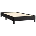 Bed Frame Black Faux leather, plywood, engineered wood Twin