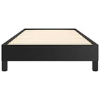 Bed Frame Black Faux leather, plywood, engineered wood Twin