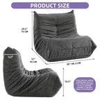 Poltrona sacco divano, poltrona sacco pigra, poltrona sacco divano pigra con memory foam per soggiorno appartamento, morbida sedia lounge