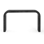 52 Narrow Entryway Console Table with Curved Edge, Console Table Behind Couch, Modern Skinny Hallway Table for Living Room - Panipeachy