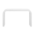 52 Narrow Entryway Console Table with Curved Edge, Console Table Behind Couch, Modern Skinny Hallway Table for Living Room - Panipeachy