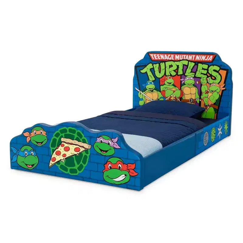 Letto singolo imbottito Delta Children Tartarughe Ninja