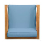 Okak Farmhouse Outdoor Chair with Cushions, Patio Chair with Sturdy Wooden Frame, Porch Chairs for Backyard, Garden, Pool Side