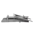 Poltrona Adirondack Okak per esterni con struttura in legno, set da 2, sedia pieghevole da esterno con braccioli fissi, sedie da portico per giardino, prato, cortile