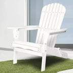 Poltrona Adirondack Okak per esterni con struttura in legno, set da 2, sedia pieghevole da esterno con braccioli fissi, sedie da portico per giardino, prato, cortile