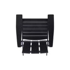Okak Outdoor Adirondack Chair with Wooden Frame, Foldable Outdoor Chair with FIxed Arms, Porch Chairs for Garden, Lawn, Backyard