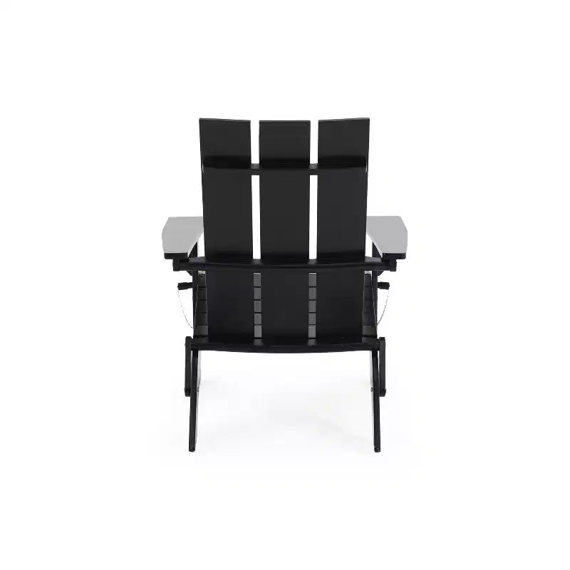 Okak Outdoor Adirondack Chair with Wooden Frame, Foldable Outdoor Chair with FIxed Arms, Porch Chairs for Garden, Lawn, Backyard