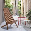 Okak Lawn Chairs with Foldable Design, Patio Chair with Ergonomic Seat and Tall Slanted Back, Outdoor Recliner for Backyard, Garden, Natural