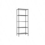 14 inch D 24 inch W 60 inch H Black Metal Wire Shelving Unit 5 Tier Commercial Shelf for Restaurant Garage Kitchen