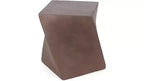 Small Round Coffee Table, Outdoor Side End Sofa Table, Magnesium Oxide Decorative Furniture for Apartment, Home Office, Brown