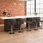 COZONY 63 Large Home Bar Unit, 2-Tier Kitchen Island Pub Table with Footrest, Modern Coffee Bar Table