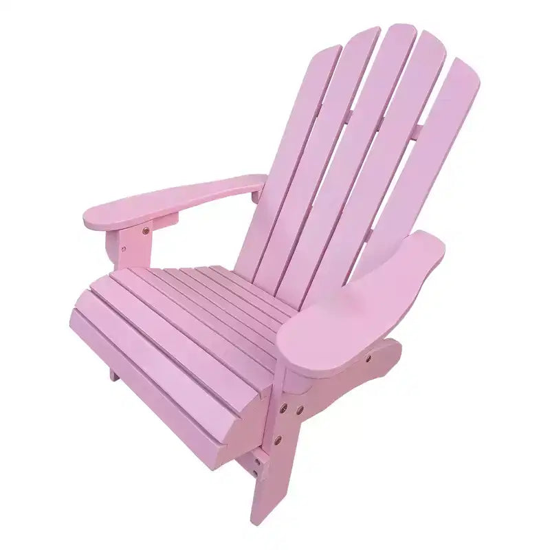 Outdoor or indoor Wood children Adirondack chair,pink