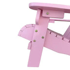 Outdoor or indoor Wood children Adirondack chair,pink