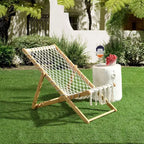 Set of 2 Weaving Chair, with Handwoven Rope for Patio,Living Room, Garden, Balcony
