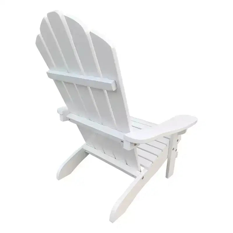 Outdoor or indoor Wood children Adirondack chair,white