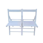 SEDIA PIEGHEVOLE-2/S, STILE PIEGHEVOLE -BIANCO