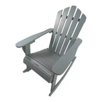 Reclining Wooden Outdoor Rocking Adirondack chair,walnut