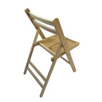 Furniture Slatted Wood Folding Special Event Chair - Wood, Set of 4, FOLDING CHAIR, FOLDABLE STYLE