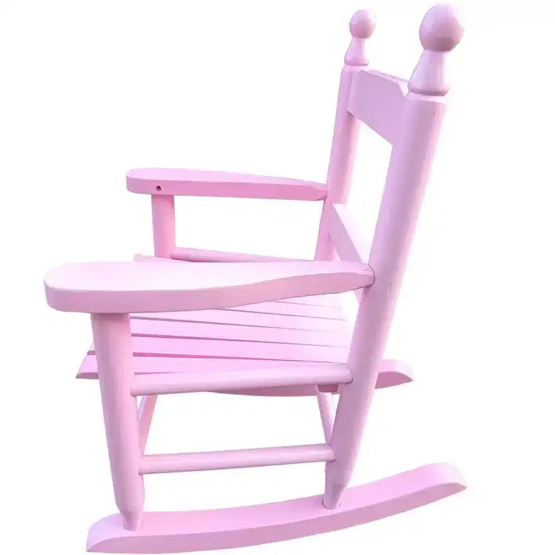 Sedia a dondolo rosa chiaro per bambini - Interno o Esterno - Adatta ai bambini - Durevole