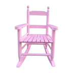 Sedia a dondolo rosa chiaro per bambini - Interno o Esterno - Adatta ai bambini - Durevole