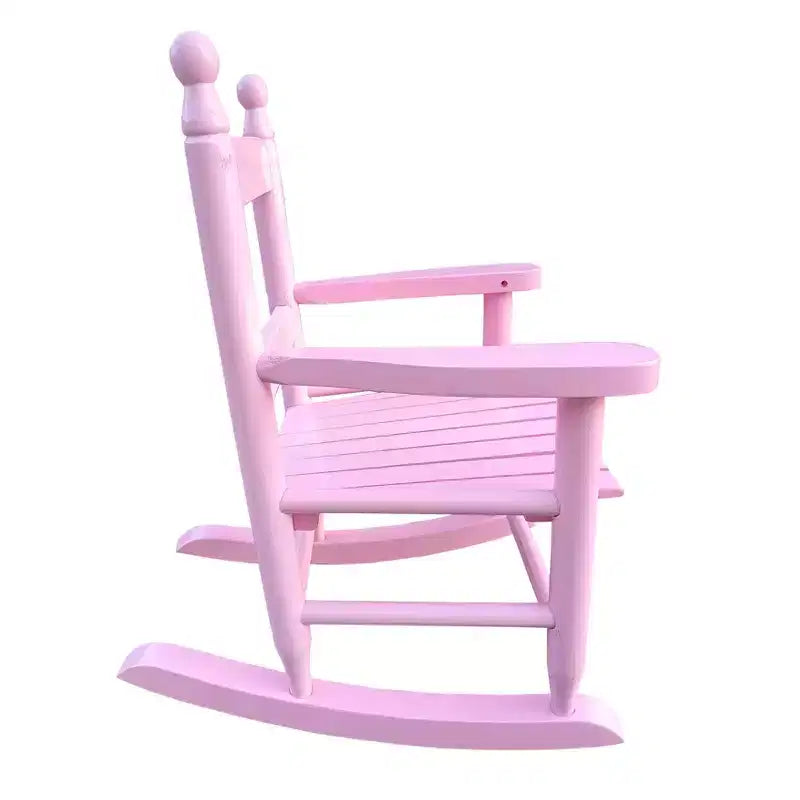Sedia a dondolo rosa chiaro per bambini - Interno o Esterno - Adatta ai bambini - Durevole