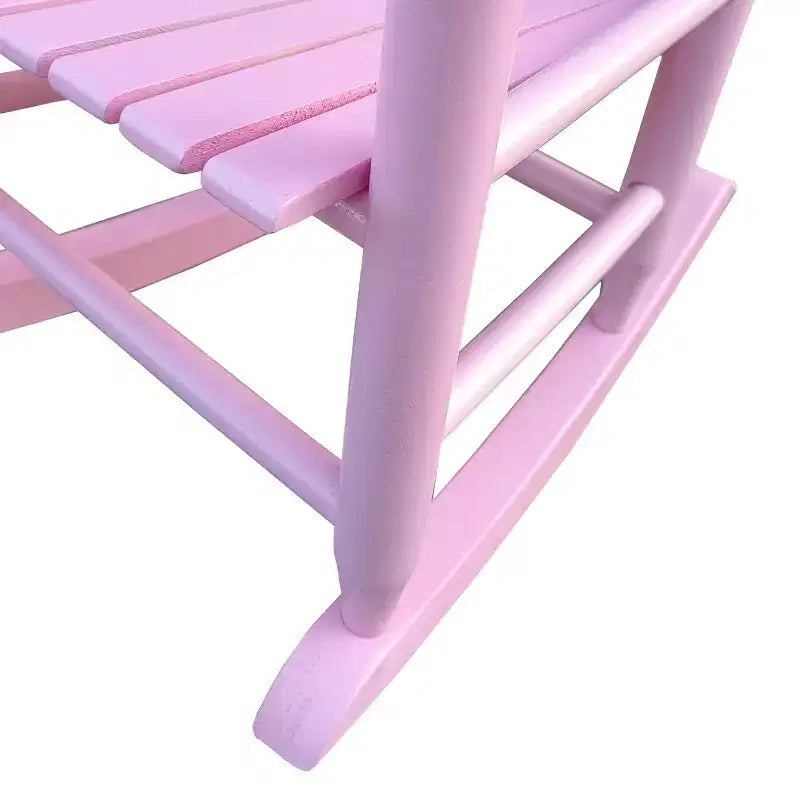 Sedia a dondolo rosa chiaro per bambini - Interno o Esterno - Adatta ai bambini - Durevole
