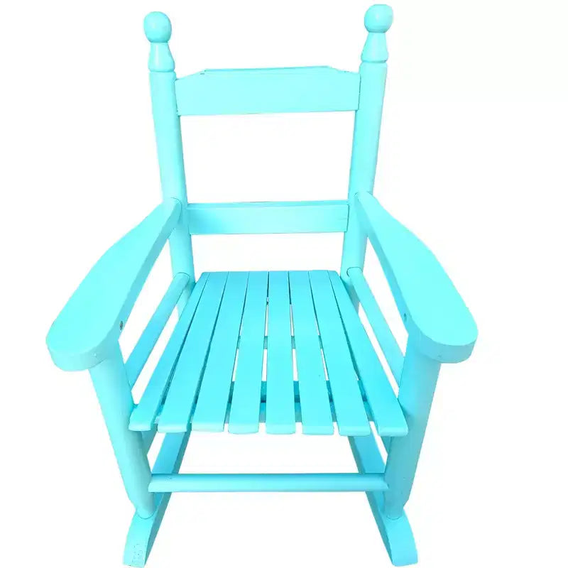 Sedia a dondolo per bambini azzurra con luce integrata - Per interni o esterni - Adatta ai bambini - Resistente