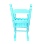 Sedia a dondolo per bambini azzurra con luce integrata - Per interni o esterni - Adatta ai bambini - Resistente
