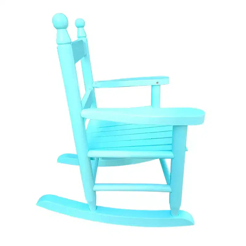 Sedia a dondolo per bambini azzurra con luce integrata - Per interni o esterni - Adatta ai bambini - Resistente