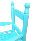 Sedia a dondolo per bambini azzurra con luce integrata - Per interni o esterni - Adatta ai bambini - Resistente