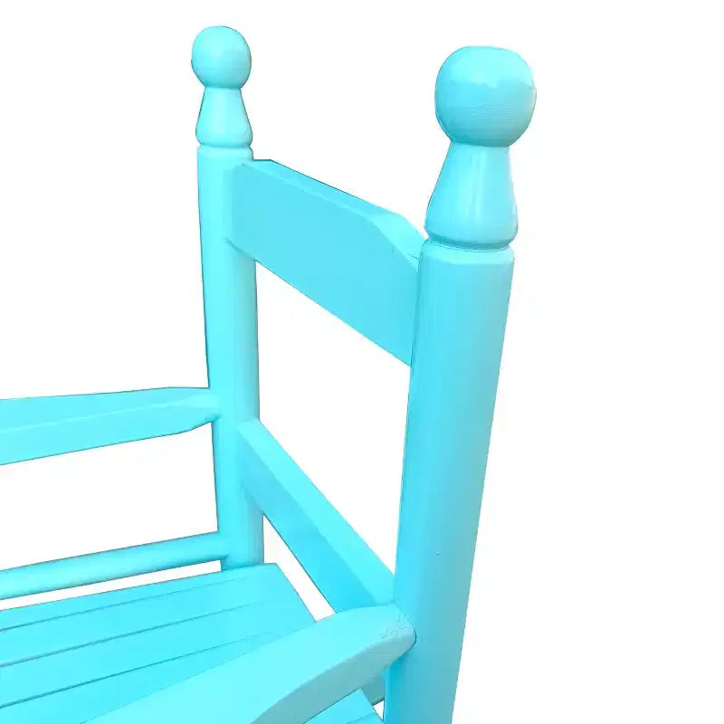 Sedia a dondolo per bambini azzurra con luce integrata - Per interni o esterni - Adatta ai bambini - Resistente