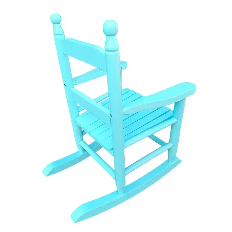 Sedia a dondolo per bambini azzurra con luce integrata - Per interni o esterni - Adatta ai bambini - Resistente