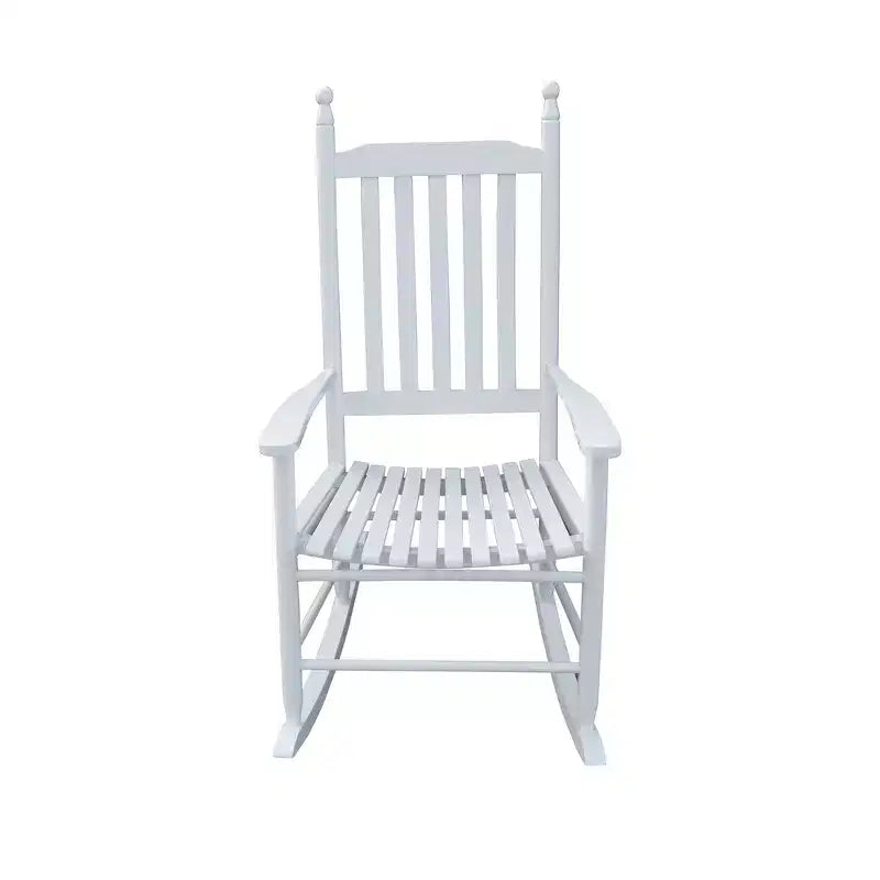 wooden porch rocker chair WHITE, without mat