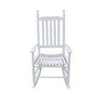 wooden porch rocker chair WHITE, without mat