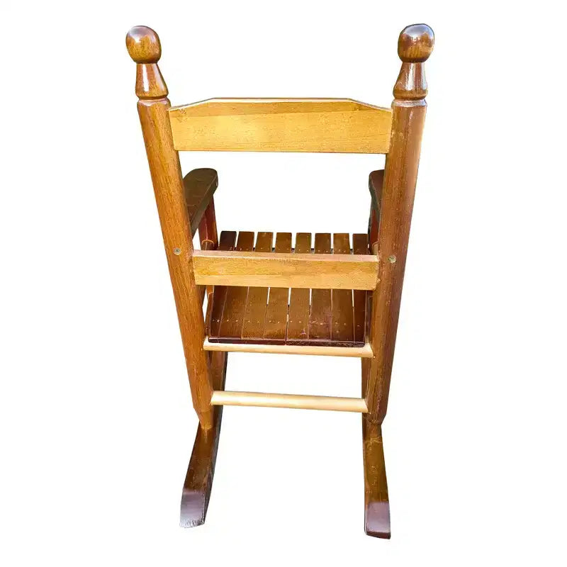 Sedia a dondolo per bambini in rovere - Interno o esterno - Adatta ai bambini - Durevole