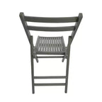 Sedia pieghevole in legno con doghe per eventi speciali - Grigia, set da 4, SEDIA PIEGHEVOLE, STILE PIEGHEVOLE
