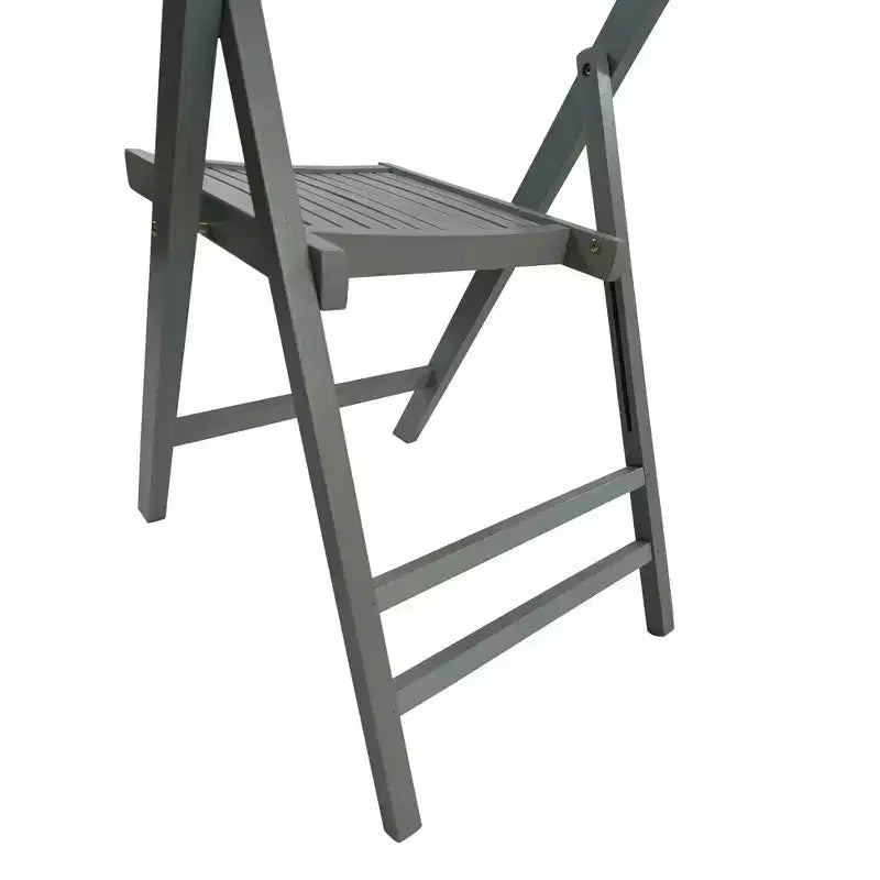 Sedia pieghevole in legno con doghe per eventi speciali - Grigia, set da 4, SEDIA PIEGHEVOLE, STILE PIEGHEVOLE