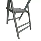 Sedia pieghevole in legno con doghe per eventi speciali - Grigia, set da 4, SEDIA PIEGHEVOLE, STILE PIEGHEVOLE
